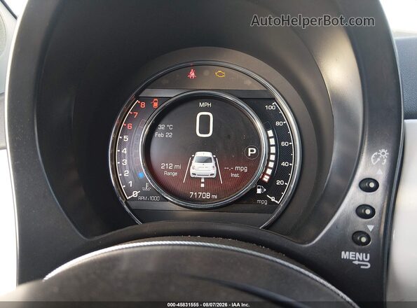 3C3CFFCHXJT524166 2018 FIAT 500 White Вид задніх сидінь