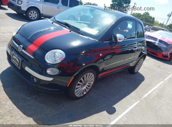 3C3CFFCR9HT584068 2017 FIAT 500 Черный Передняя левая четверть