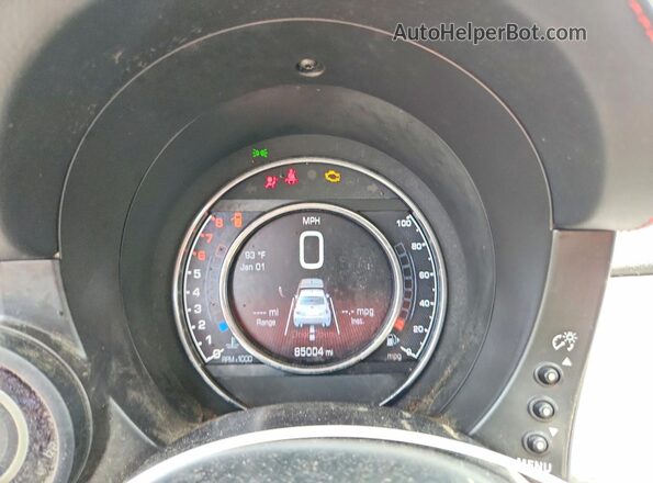 3C3CFFFH3GT184461 2016 FIAT 500 Gray Սարքավորումների վահանակի տեսք