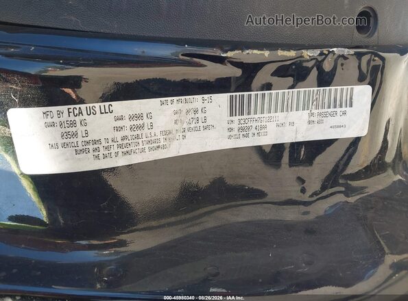 3C3CFFFH7GT122111 2016 FIAT 500 Black Շարժիչի բաժամունքի տեսք