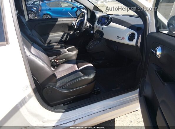 3C3CFFGE1GT229286 2016 FIAT 500E Белый Вид салона спереди