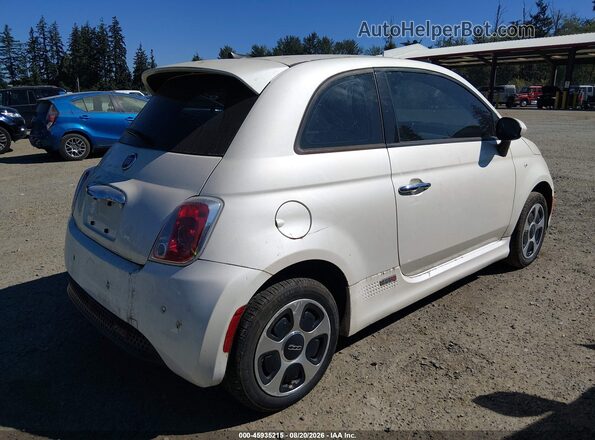 3C3CFFGE1GT229286 2016 FIAT 500E Белый Задняя правая четверть
