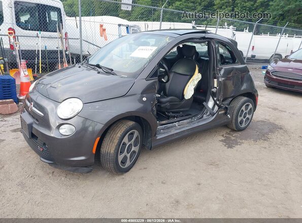 3C3CFFGE2GT143033 2016 FIAT 500E Gray Առջևի ձախ երեք քառորդ տեսարան