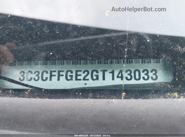 3C3CFFGE2GT143033 2016 FIAT 500E Gray Շարժիչի բաժամունքի տեսք