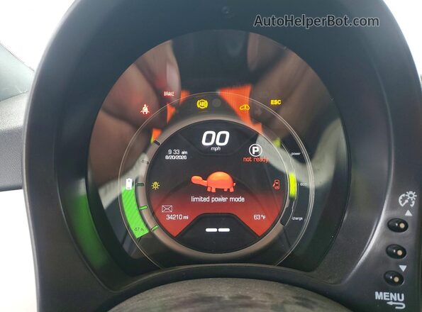 3C3CFFGE4GT152395 2016 FIAT 500 Белый Вид щитка приборов