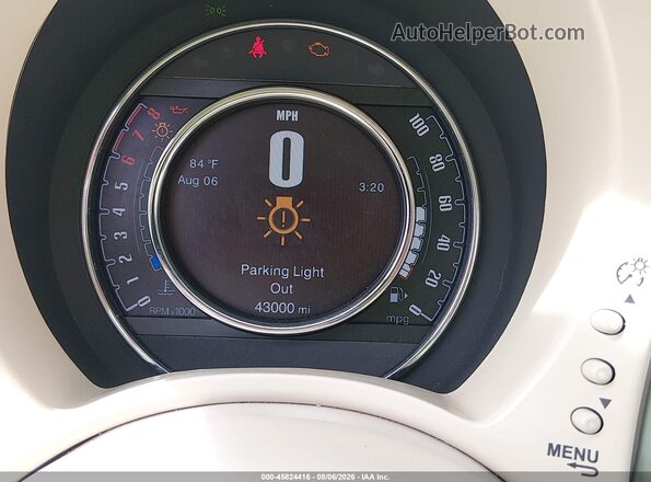 3C3CFFKR0HT555320 2017 FIAT 500 Green Հետևի նստատեղերի տեսք