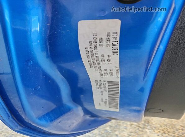 3C3CFFKR0HT669821 2017 FIAT 500 Blue Շարժիչի բաժամունքի տեսք
