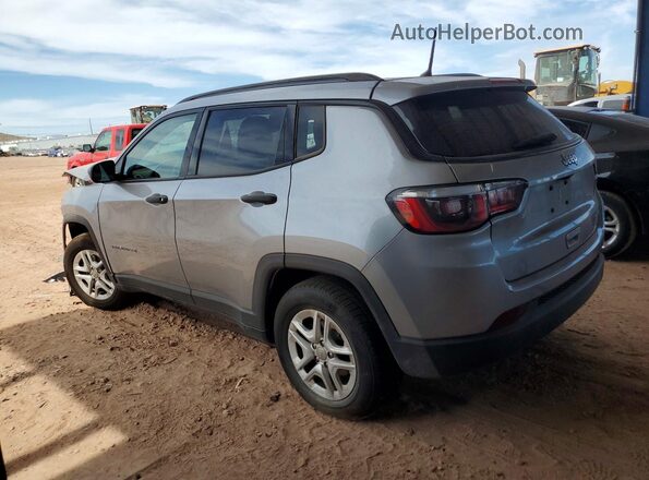 3C4NJCAB0JT124195 2018 JEEP COMPASS Silver Tył lewy