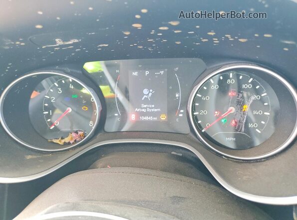 3C4NJCAB0JT124195 2018 JEEP COMPASS Silver Widok zestawu wskaźników