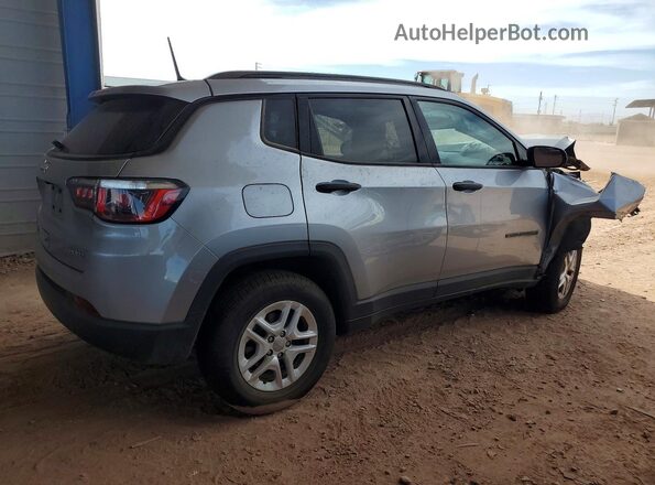 3C4NJCAB0JT124195 2018 JEEP COMPASS Silver Tył prawy
