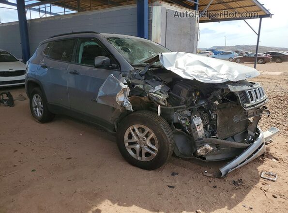 3C4NJCAB0JT124195 2018 JEEP COMPASS Silver Przód prawy