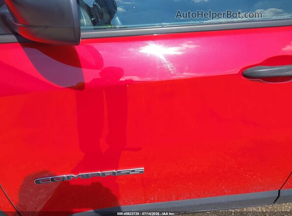 3C4NJCAB0JT405610 2018 JEEP COMPASS Красный Вид спереди