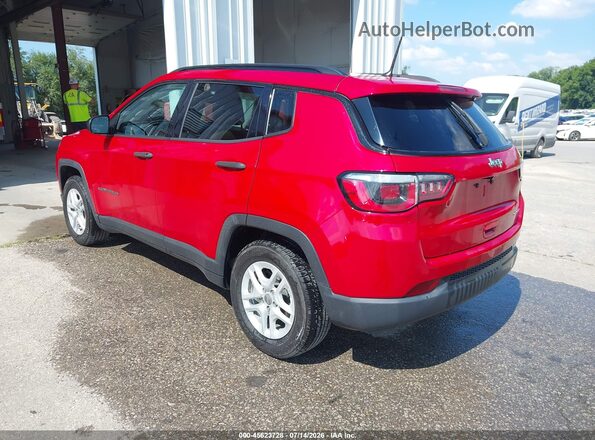 3C4NJCAB0JT405610 2018 JEEP COMPASS Красный Задняя левая четверть