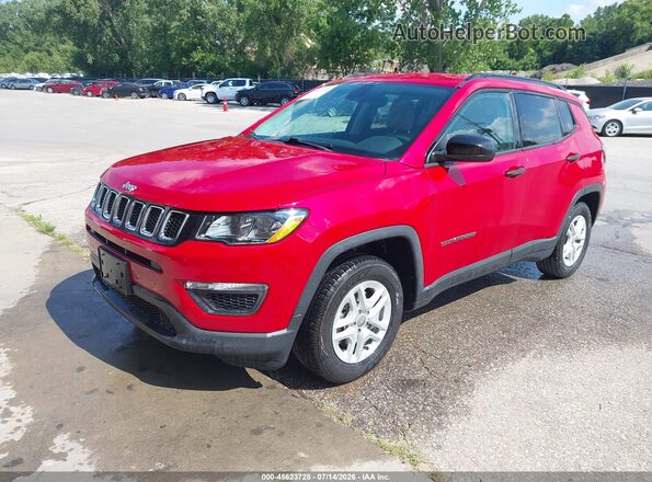 3C4NJCAB0JT405610 2018 JEEP COMPASS Красный Передняя левая четверть