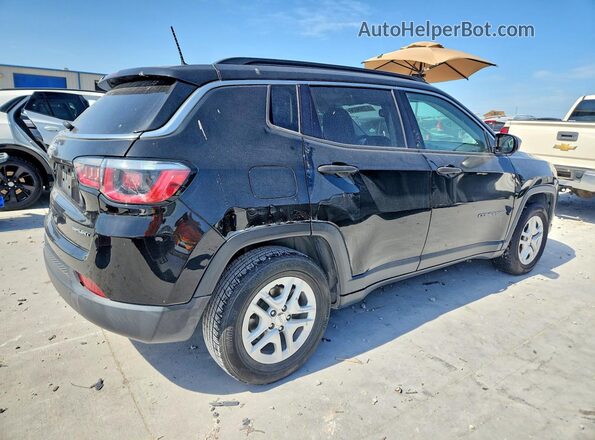 3C4NJCAB0KT675566 2019 JEEP COMPASS Black Tył prawy