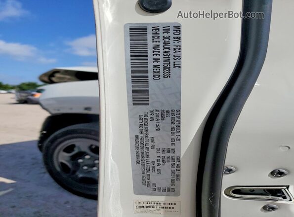 3C4NJCAB1MT502335 2021 JEEP COMPASS Белый Панорамный вид салона 360°