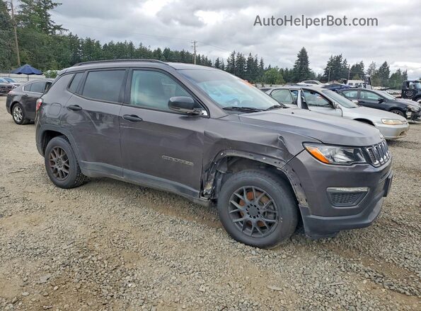 3C4NJCAB2JT123453 2018 JEEP COMPASS Gray Vista de los asientos traseros