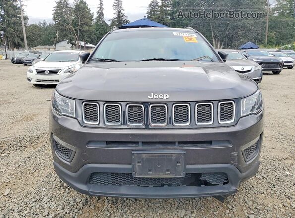 3C4NJCAB2JT123453 2018 JEEP COMPASS Gray Vista del compartimento del motor