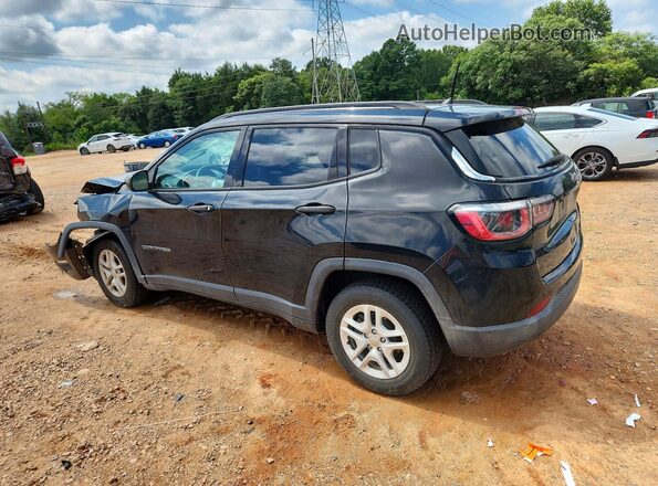 3C4NJCAB2JT181546 2018 JEEP COMPASS Black Հետևի ձախ