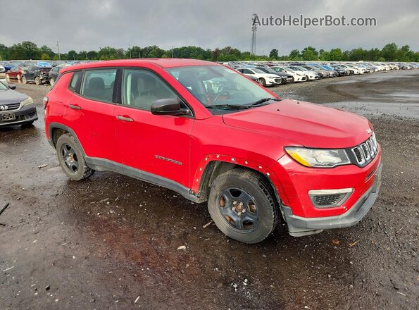3C4NJCAB2JT339478 2018 JEEP COMPASS Red Front right
