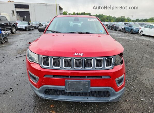 3C4NJCAB2JT339478 2018 JEEP COMPASS Red Front view