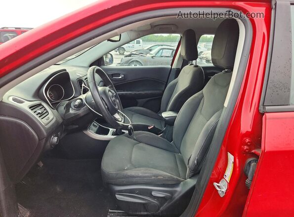 3C4NJCAB2JT339478 2018 JEEP COMPASS Red Front interior view