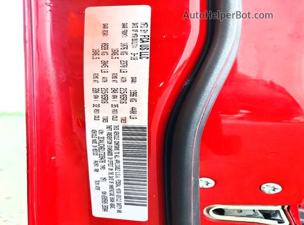 3C4NJCAB2JT339478 2018 JEEP COMPASS Red VIN sticker view