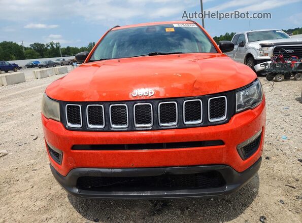 3C4NJCAB3JT251037 2018 JEEP COMPASS Orange Դիմացի տեսք