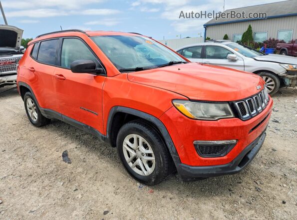3C4NJCAB3JT251037 2018 JEEP COMPASS Orange Առջևի աջ
