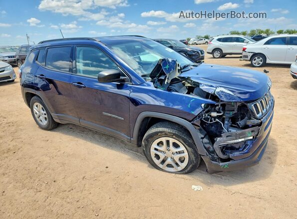 3C4NJCAB3JT254861 2018 JEEP COMPASS Blue Front right