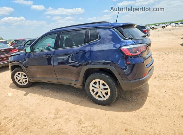 3C4NJCAB3JT254861 2018 JEEP COMPASS Blue Rear left