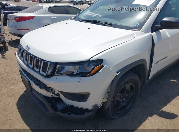 3C4NJCAB3JT287360 2018 JEEP COMPASS White წინა ხედი