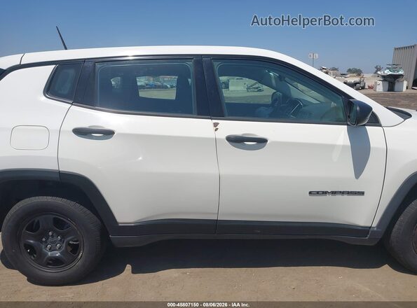 3C4NJCAB3JT287360 2018 JEEP COMPASS White ხელსაწყოთა პანელის ხედი