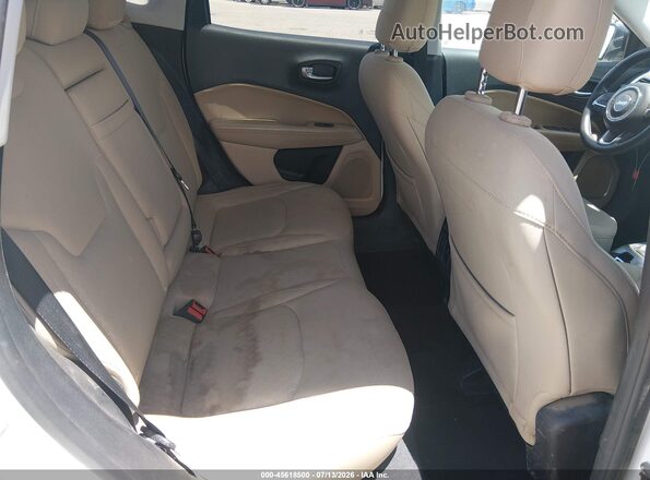 3C4NJCAB3JT308644 2018 JEEP COMPASS White Vista de la etiqueta del VIN