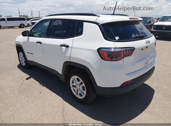 3C4NJCAB3JT308644 2018 JEEP COMPASS White Trasero izquierdo
