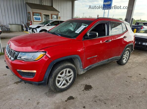 3C4NJCAB4HT658844 2017 JEEP COMPASS Red უკანა მარცხენა