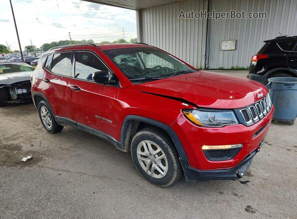 3C4NJCAB4HT658844 2017 JEEP COMPASS Red წინა სალონის ხედი