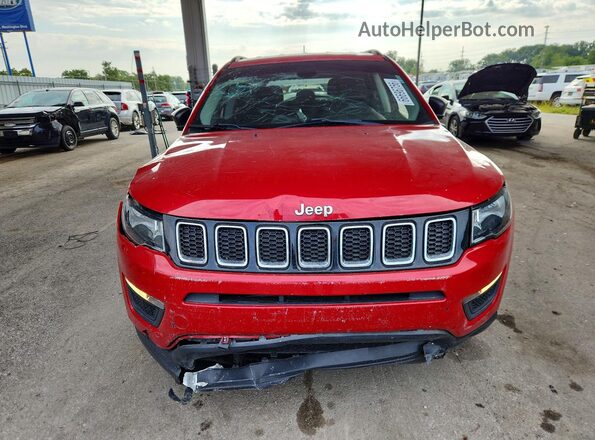 3C4NJCAB4HT658844 2017 JEEP COMPASS Red უკანა სავარძლების ხედი