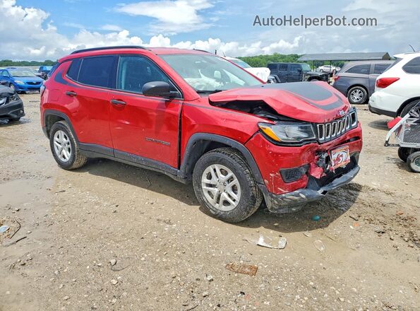 3C4NJCAB4JT186473 2018 JEEP COMPASS Red Передня права чверть