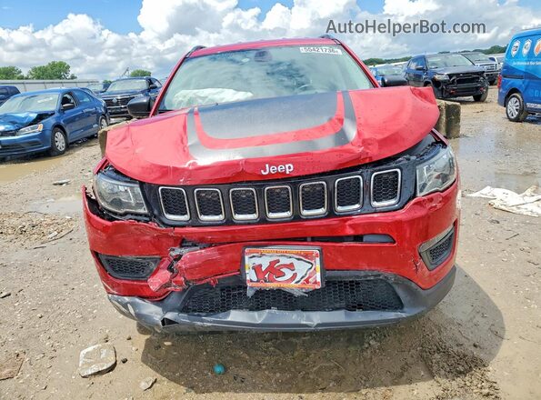 3C4NJCAB4JT186473 2018 JEEP COMPASS Red Вид спереду