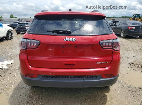 3C4NJCAB4JT186473 2018 JEEP COMPASS Red Вид ззаду