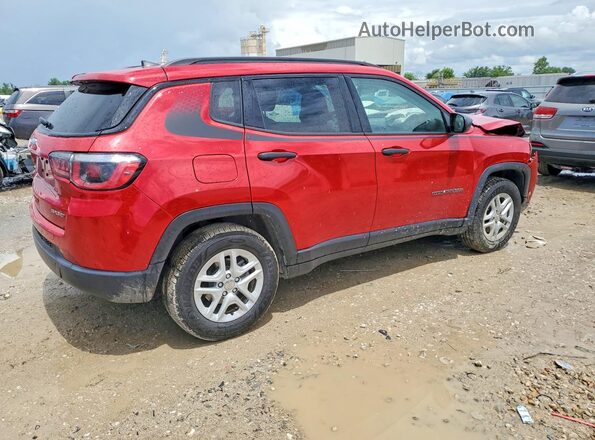 3C4NJCAB4JT186473 2018 JEEP COMPASS Red Задня права чверть