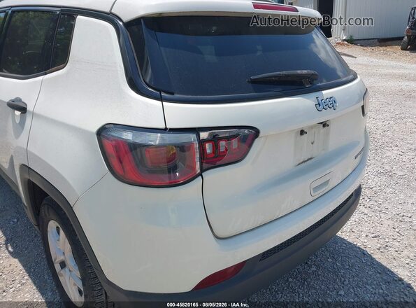 3C4NJCAB4JT405609 2018 JEEP COMPASS White Դիմացի տեսք