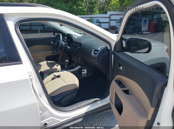 3C4NJCAB4JT405609 2018 JEEP COMPASS White Սալոնի դիմացի տեսք