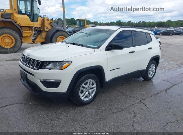 3C4NJCAB5JT410804 2018 JEEP COMPASS White Передня ліва чверть