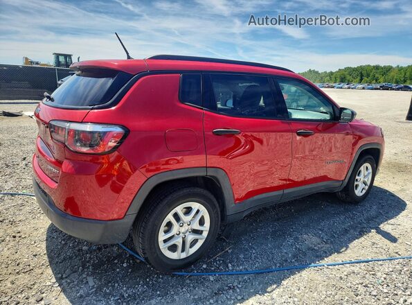 3C4NJCAB6JT102234 2018 JEEP COMPASS Red Trasero derecho