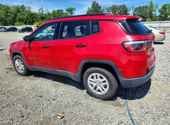 3C4NJCAB6JT102234 2018 JEEP COMPASS Red Trasero izquierdo