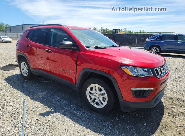 3C4NJCAB6JT102234 2018 JEEP COMPASS Red Delantero derecho
