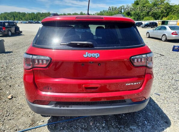 3C4NJCAB6JT102234 2018 JEEP COMPASS Red Vista trasera