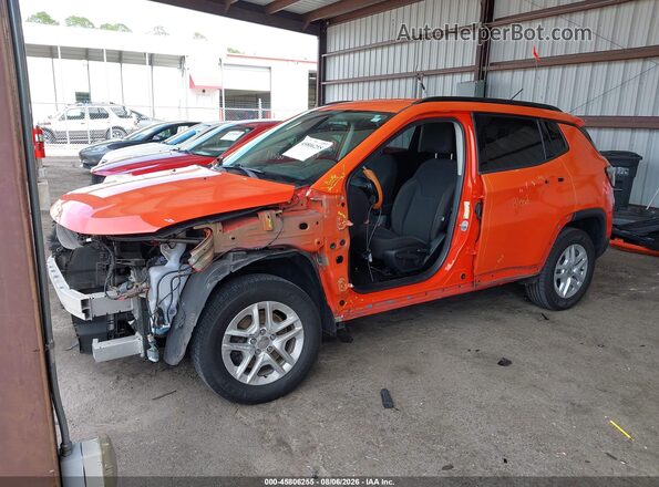 3C4NJCAB6JT250674 2018 JEEP COMPASS Orange Front left